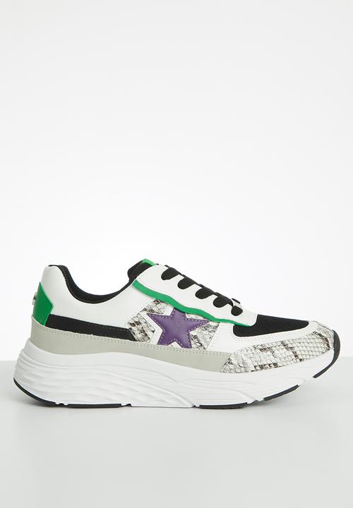 Steve Madden - Francey sneaker - grey & white 