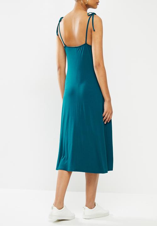Superbalist - Maternity Knit tie strappy swing midi - green
