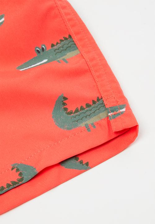 Cotton On - Bailey board short - red orange
