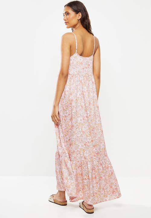 Cotton On - Woven bella strappy maxi dress - pink