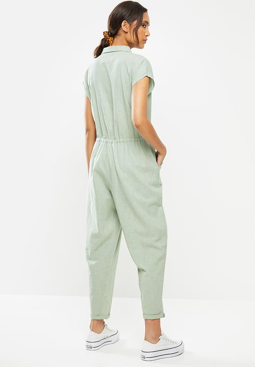 Cotton On - Woven jasmine utility jumpsuit - green
