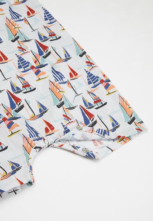 Sticky Fudge - Boats romper - multi