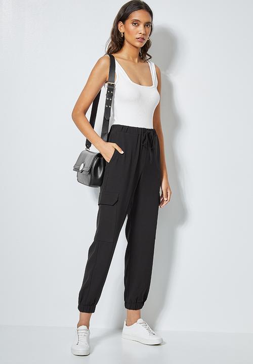 Superbalist - 2 Pack rib squareneck bodysuit - black & white