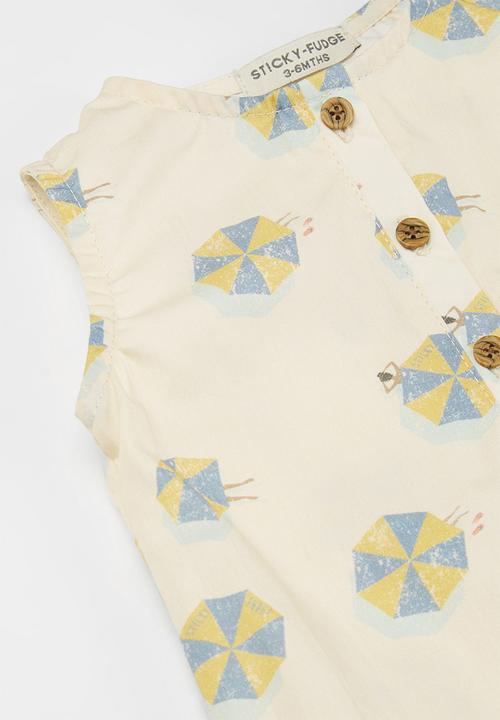 Sticky Fudge - Umbrella's romper - multi