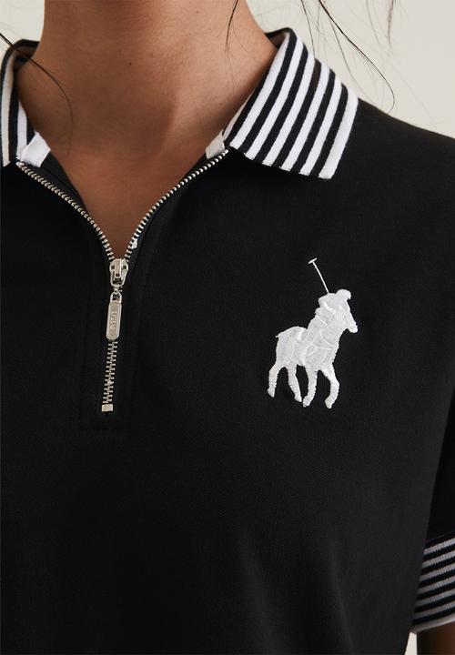 POLO - Musa short sleeve big pony stretch golfer - black