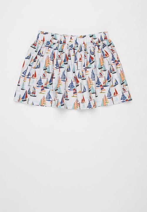 Sticky Fudge - Girls button skirt - multi