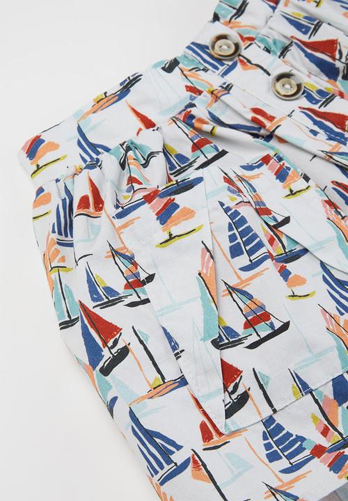 Sticky Fudge - Girls button skirt - multi