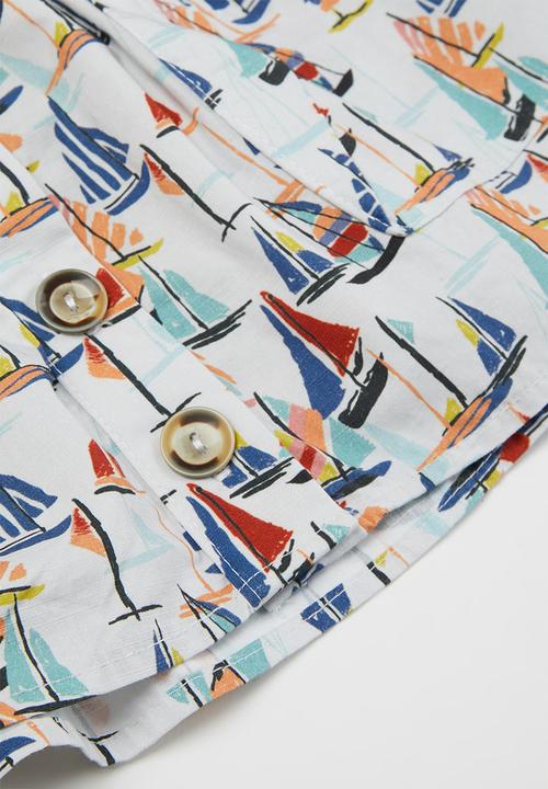 Sticky Fudge - Girls button skirt - multi