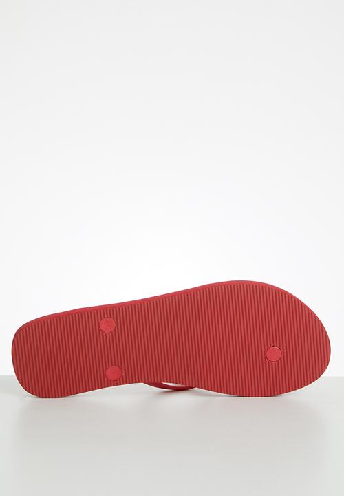 POLO - Olivia plain flip flop - red