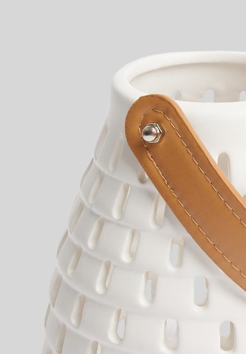 H&S - Ceramic glow lantern - white