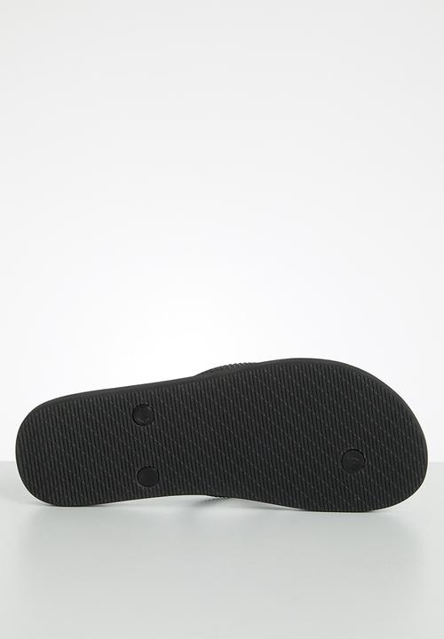 POLO - Belle tonal monogram flip flop - black