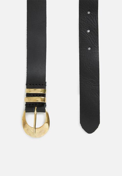 Superbalist - Jillian leather belt - black