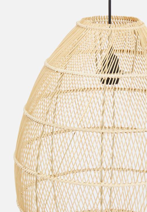 Sixth Floor - Walton wicker pendant - natural