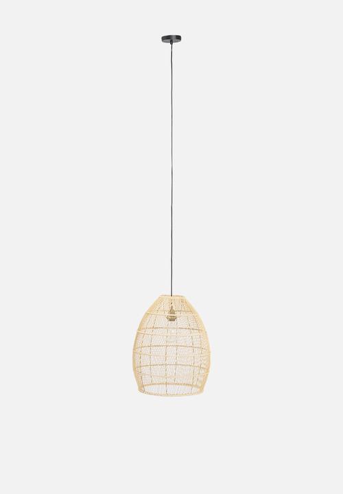 Sixth Floor - Walton wicker pendant - natural