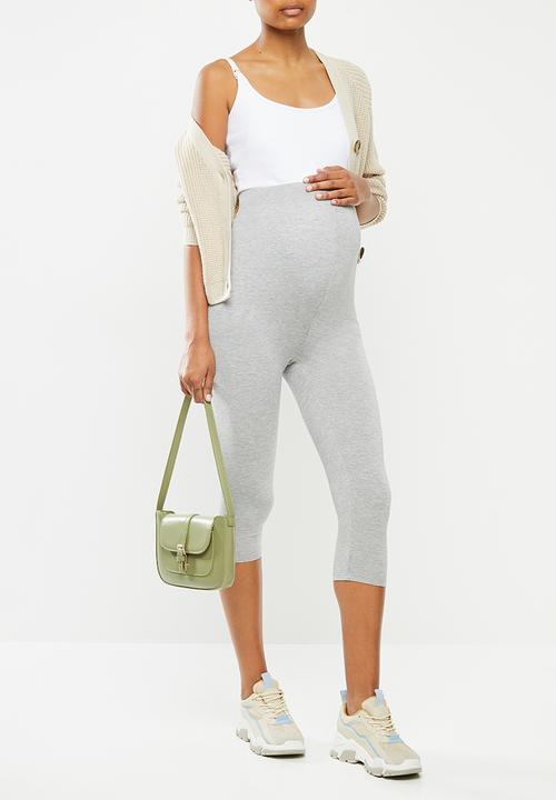 Missguided - Maternity 3/4 legging with waistband - grey