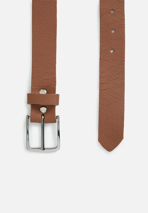 Superbalist - Calvin leather belt - brown