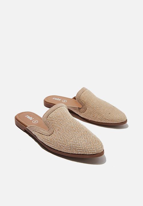 Cotton On - Shade raffia mule  - neutral zig zag texture