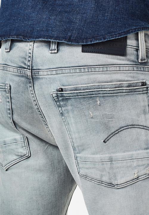 G-STAR - Lancet skinny-wess grey superstretch - blue