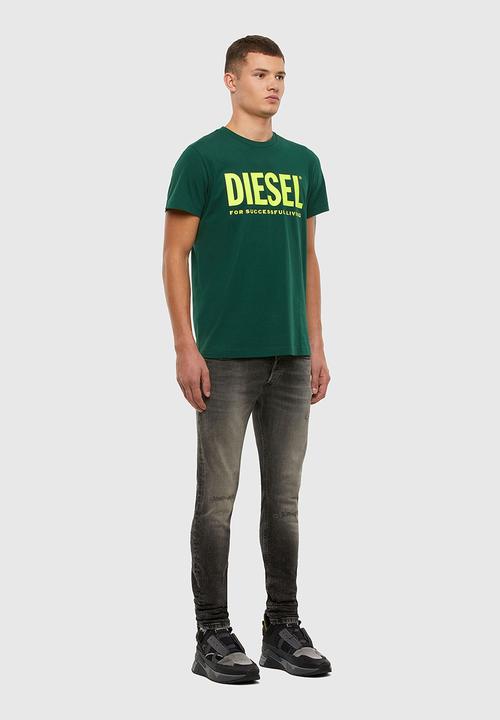 Diesel  - T-diego-logo T-shirt - green