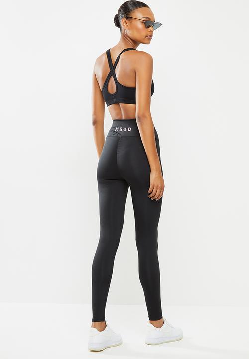 Missguided - Missguided gathered seam legging - black