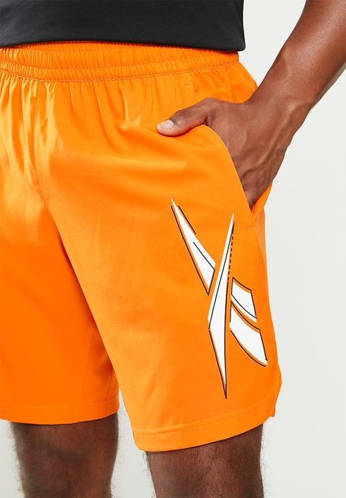 Reebok - Wor woven graphic shorts - orange