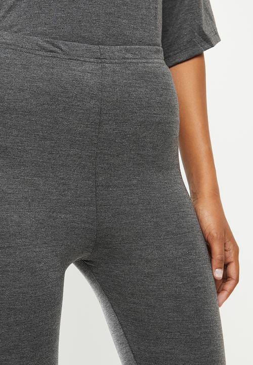 Missguided - Full length legging and T-shirt set - grey