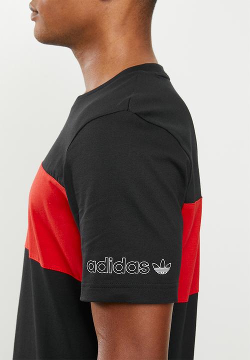 adidas Originals - Panel trefoil short sleeve tee - black