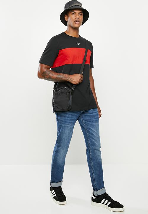 adidas Originals - Panel trefoil short sleeve tee - black