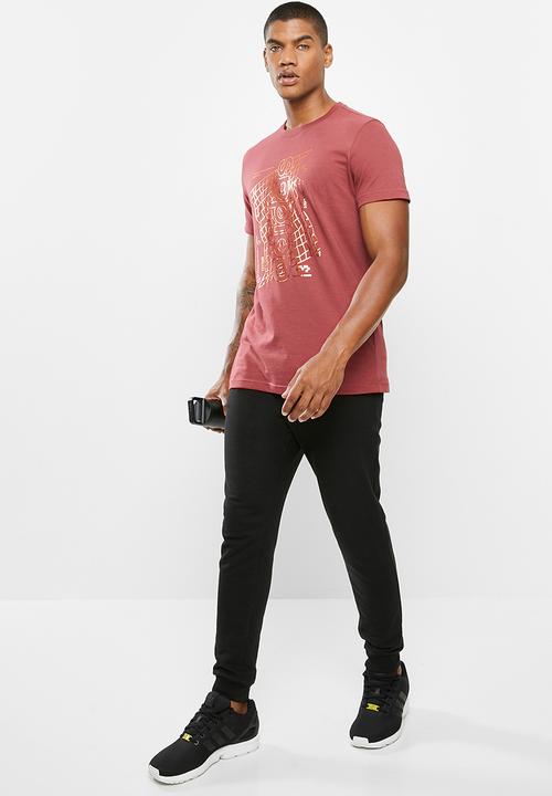 adidas Performance - Rtrmd fl tee - burgundy