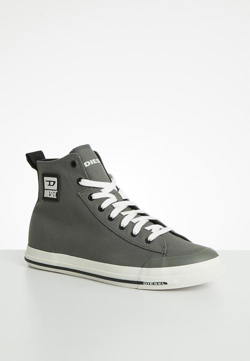 Diesel  - S-astico mid cut sneakers - gunmetal