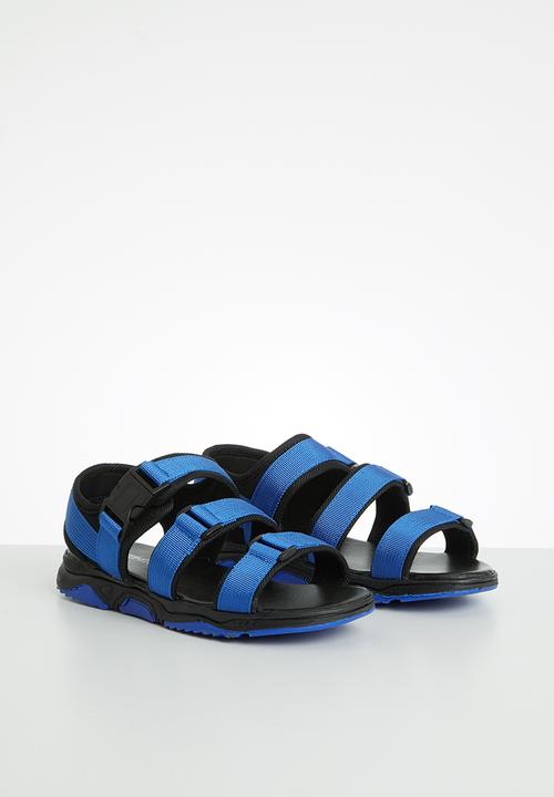 Pop Candy - Boys wjk sandal - black & Blue 