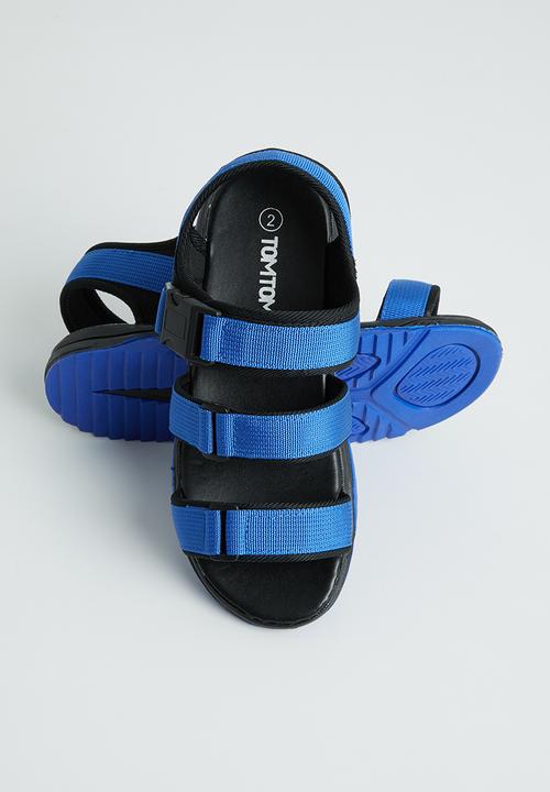 Pop Candy - Boys wjk sandal - black & Blue 