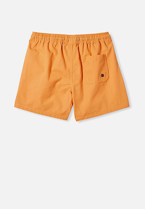 Cotton On - Volly short - dark melon/dino badge