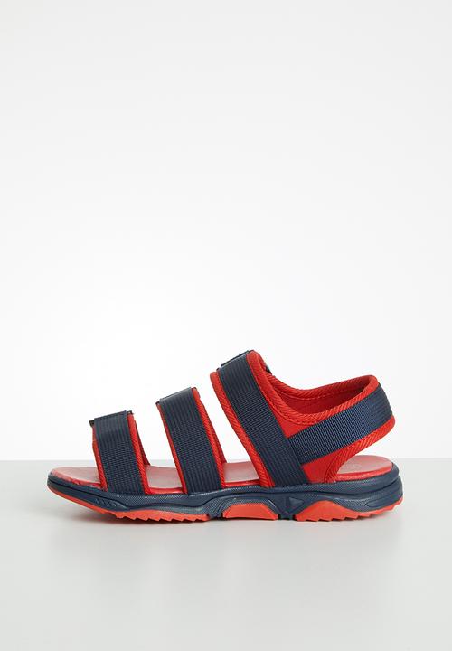 Pop Candy - Boys wjk sandal - navy & red
