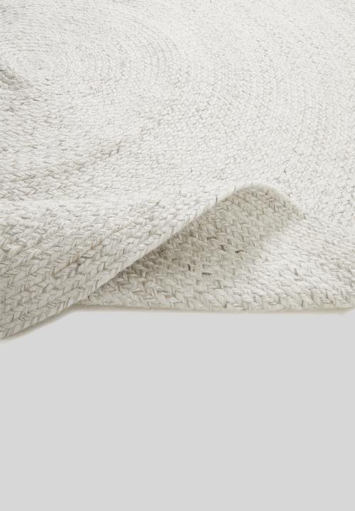 Hertex Haus - Swirl woven outdoor rug - vanilla