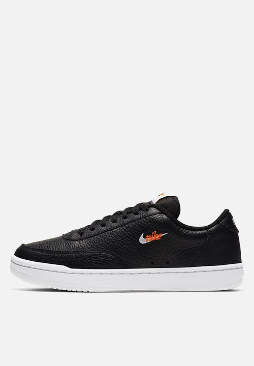 Nike - Court Vintage premium  - black/white-total orange