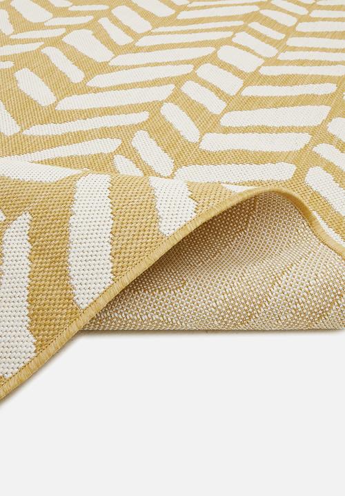 Hertex Haus - Chevy woven outdoor rug - lemon