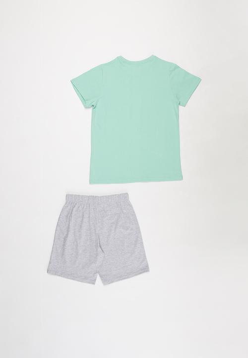 Rebel Republic - Boys printed tee & shorts pj set - multi