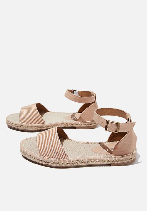 Cotton On - Rose open toe espadrille - misty 