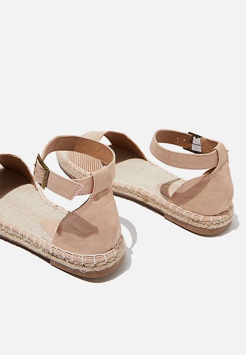 Cotton On - Rose open toe espadrille - misty 