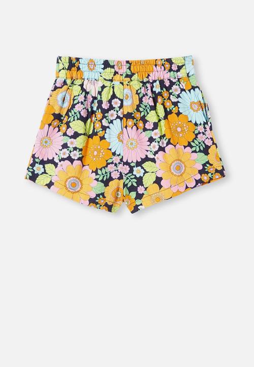 Cotton On - Cassidy short - navy blazer/ retro floral