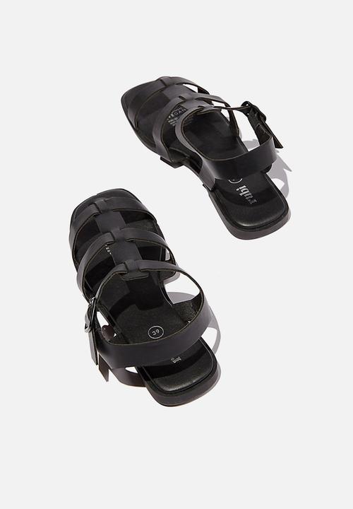 Cotton On - Marley chunky gladiator sandal - black