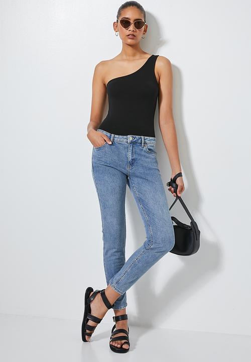 Superbalist - One shoulder bodysuit - black