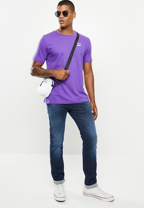 PUMA - Classics logo tee - ultra violet