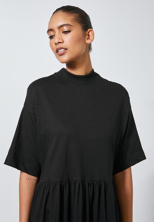 Superbalist - Babydoll T-shirt dress - black
