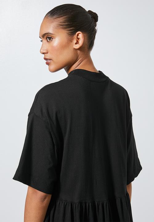 Superbalist - Babydoll T-shirt dress - black