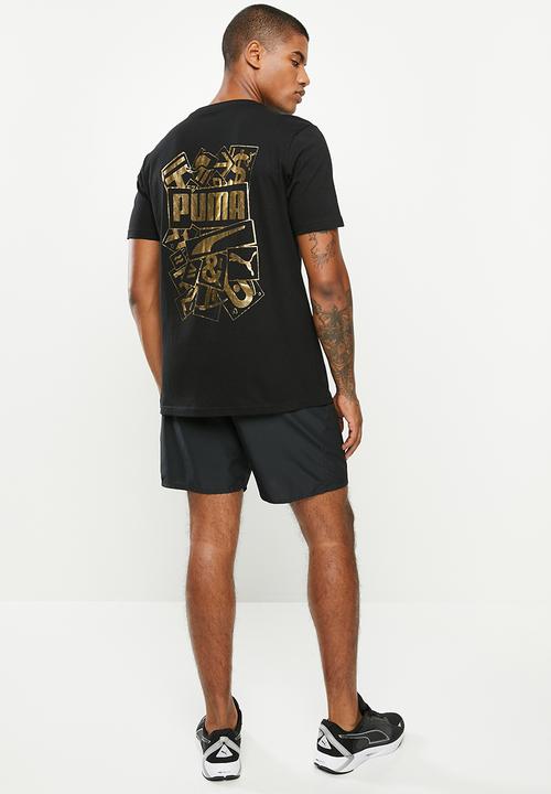 PUMA - Gold foil tee - black