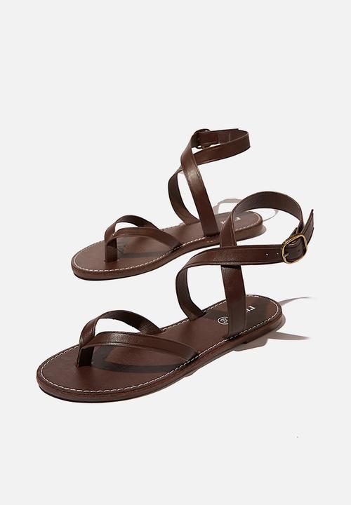 Cotton On - Rae thong sandal  - choc pu