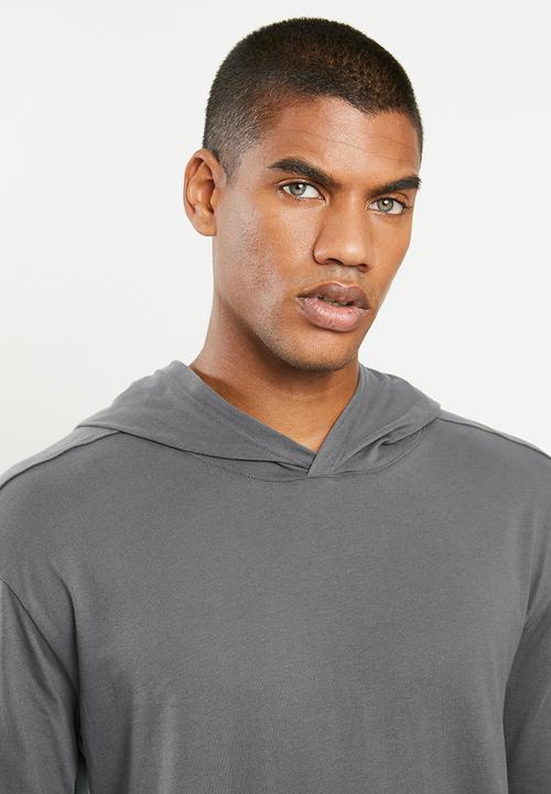 Hurley - Df Harvey long sleeve hood - dark grey