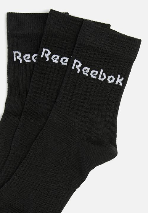 Reebok - Act core 3 pack crew socks - black